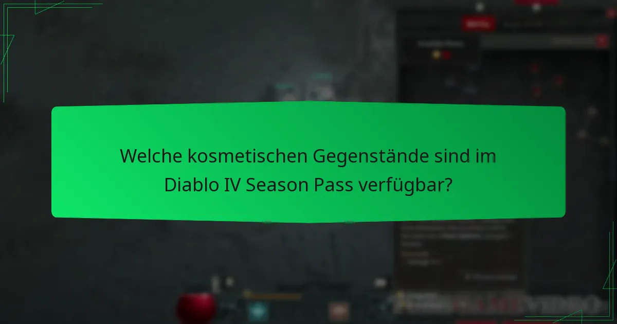 Wie funktioniert der Diablo IV Season Pass?